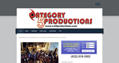 Desktop Screenshot of cat5productions.com